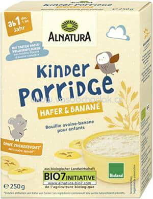 Alnatura Kinder Porridge Hafer-Banane, ab 1 Monat, 250g
