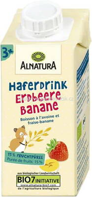 Alnatura Baby Haferdrink Erdbeere-Banane, ab 3 Jahr, 200 ml
