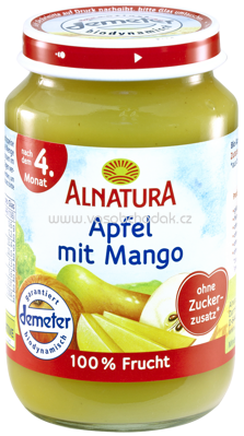 Alnatura Apfel mit Mango, nach dem 4. Monat 190 g