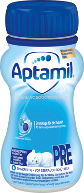 Aptamil Anfangsmilch Pre, trinkfertig flüssig, 200 ml