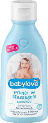 Babylove Pflege & Massageöl sensitive, 250 ml