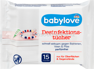 Babylove Desinfektionstücher, 15 St