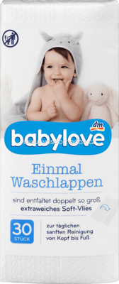 Babylove Einmal Waschlappen, 30 St