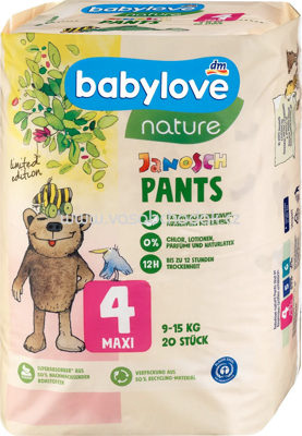 Babylove Baby Pants nature Gr.4 Maxi, 9-15 kg, 20 St