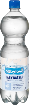 Babylove Babywasser, von Geburt an, Flasche, 1l