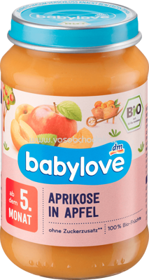 Babylove Aprikose in Apfel, nach dem 5. Monat, 190g