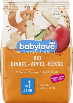 Babylove Bio Dinkel-Apfel-Kekse, ab 1 Jahr, 125 g