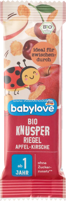 Babylove Bio Knusper Riegel Apfel-Kirsche, ab 1 Jahr, 25g