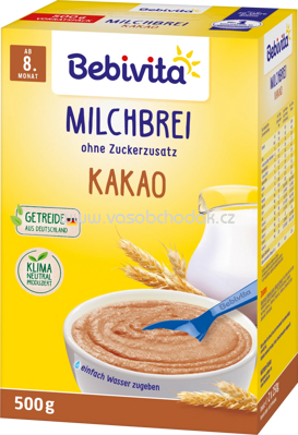 Bebivita Milchbrei Kakao, ab dem 8. Monat, 500g