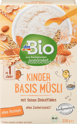 dmBio Kinder Basis Müsli, ab 1 Jahr, 250g