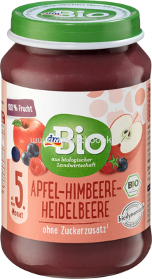 dmBio Apfel-Himbeere-Heidelbeere, nach dem 5. Monat, 190g