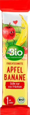 dmBio Fruchtriegel Apfel-Banane, ab 1 Jahr, 25g