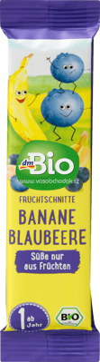 dmBio Fruchtriegel Banane-Blaubeere, ab 1 Jahr, 25g