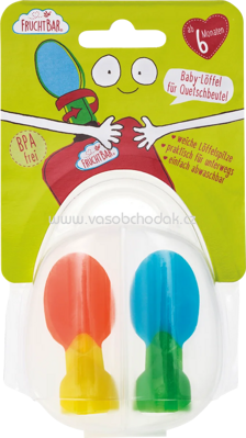 FruchtBar Baby-Löffel für Quetschbeutel, ab dem 6. Monat, 2 St