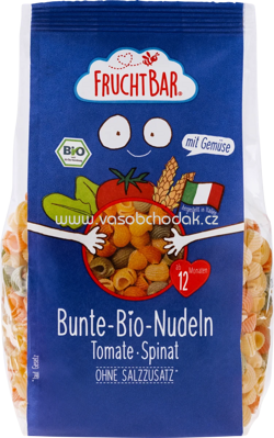 FruchtBar Bunte Bio-Nudeln, Tomate, Spinat, ab 12. Monat, 300g