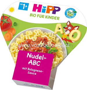 Hipp Kinderteller Nudel-ABC mit Bolognese-Sauce ab 1 Jahr, 250 g