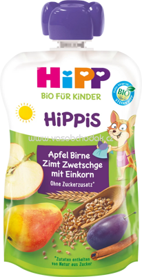 Hipp Hippis Apfel, Birne, Zimt, Zwetschge mit Einkorn, ab 12. Monat, 100g