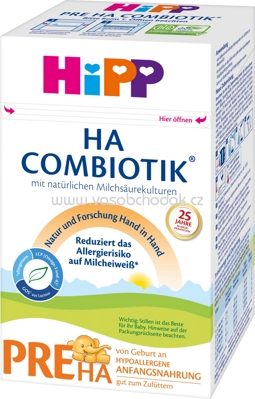 Hipp Anfangsmilch Pre HA Combiotik von Geburt an, 600g