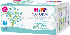Hipp Babysanft Feuchttücher Natural Aqua, 3x48 St, 144 St