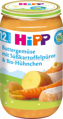 Hipp Buttergemüse mit Süßkartoffelpüree & Bio-Hühnchen, ab 12. Monat, 250g