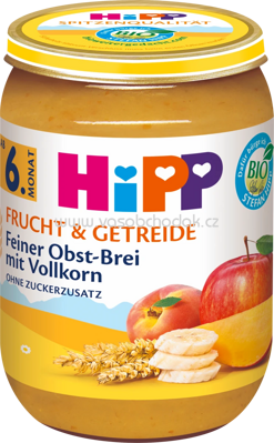 Hipp Frucht & Getreide Feiner Obst-Brei mit Vollkorn, ab 6. Monat, 190g