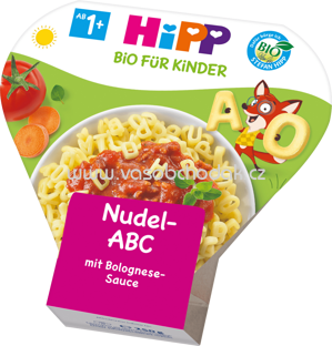 Hipp Kinderteller Nudel-ABC mit Bolognese-Sauce ab 1 Jahr, 250 g