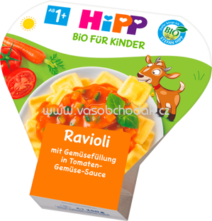 Hipp Kinderteller Kinder Ravioli Tomaten-Gemüse Sauce ab 1 Jahr, 250 g