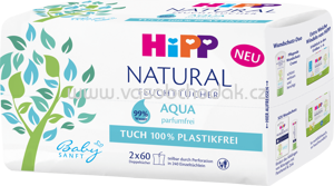 Hipp Babysanft Feuchttücher Natural Aqua, 2x60 St, 120 St