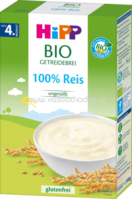 Hipp Bio Getreidebrei 100% Reis nach dem 4. Monat, 200 g