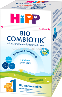 Hipp Anfangsmilch 1 Bio Combiotik von Geburt an, 600 g
