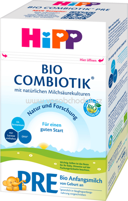 Hipp Anfangsmilch Pre Bio Anfangsmilch Combiotik von Geburt an, 600 g