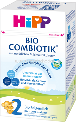 Hipp Folgemilch 2 Bio Combiotik, nach dem 6. Monat, 600g