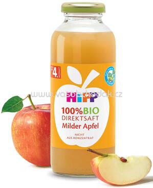 Hipp Saft 100% Bio Direktsaft Milder Apfel, nach dem 4. Monat, 330 ml