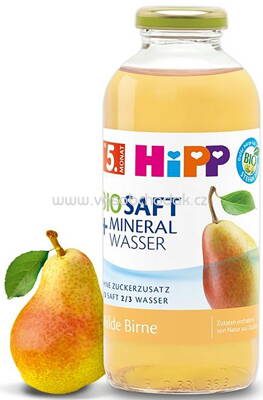 Hipp Bio Saft & Minerlwasser Milde Birne, nach dem 5. Monat, 500 ml
