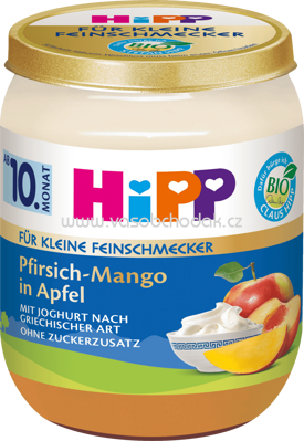 Hipp Für Kleine Feinschmecker Pfirsich-Mango in Apfel mit Joghurt nach griechischer Art nach dem 10. Monat160g
