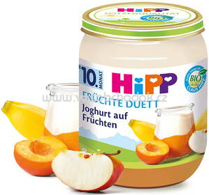 Hipp Früchte Duett Joghurt auf Früchten ab 10. Monat, 160 g