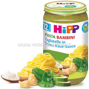 Hipp Pasta Bambini Tagliatelle in Spinat-Käse-Sauce ab 12. Monat, 250 g