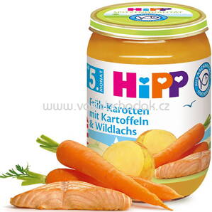Hipp Früh-Karotten mit Kartoffeln & Wildlachs, nach dem 5. Monat, 190 g