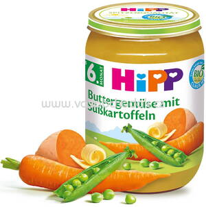Hipp Buttergemüse mit Süßkartoffeln ab dem 6. Monat, 190 g