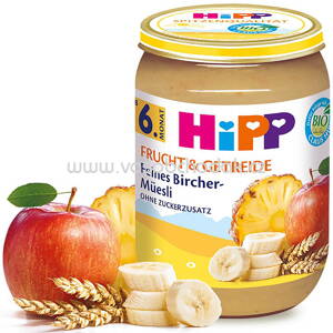 Hipp Frucht & Getreide Feines Bircher Müsli ab 6. Monat, 190 g