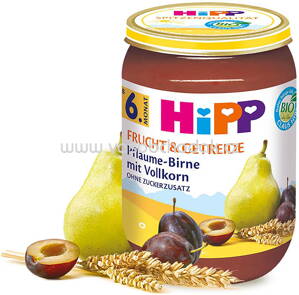 Hipp Frucht & Getreide Pflaume-Birne mit Vollkorn ab 6. Monat, 190 g