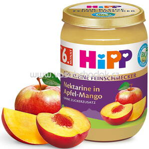 Hipp Für kleine Feinschmecker, Nektarine in Apfel-Mango ab 6. Monat, 190 g
