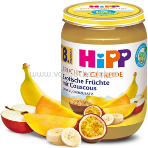 Hipp Frucht & Getreide Exotische Früchte mit Couscous, ab 8. Monat, 190g