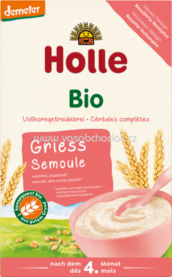 Holle baby food Bio Getreidebrei Grieß, nach dem 4 Monat, 250g