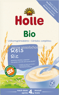 Holle baby food Bio Getreidebrei Reisflocken, nach dem 4. Monat, 250g