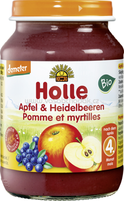 Holle baby food Apfel & Heidelbeeren, nach dem 5. Monat, 190g