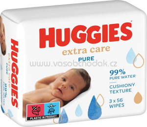 Huggies Feuchttücher Pure Extra Care, 3x56 St, 168 St