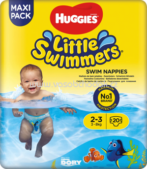Huggies Little Swimmers Schwimmwindeln Gr. 2/3 (3-8 kg), Maxi Pack, 20 St