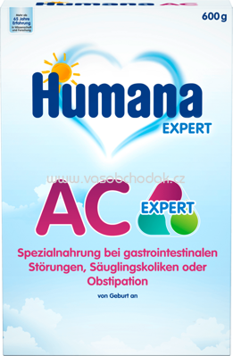 Humana Anfangsmilch Spezialnahrung AC Expert von Geburt an, 600g