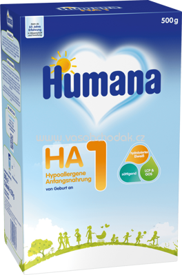 Humana Anfangsnahrung HA 1, von Geburt an, 500g